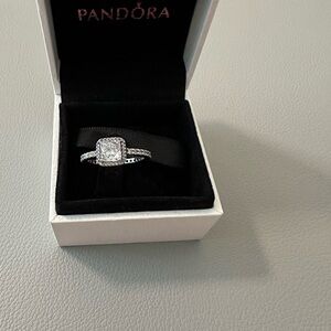 Gently Used Pandora Timeless Elegance Ring Size 52, US 6